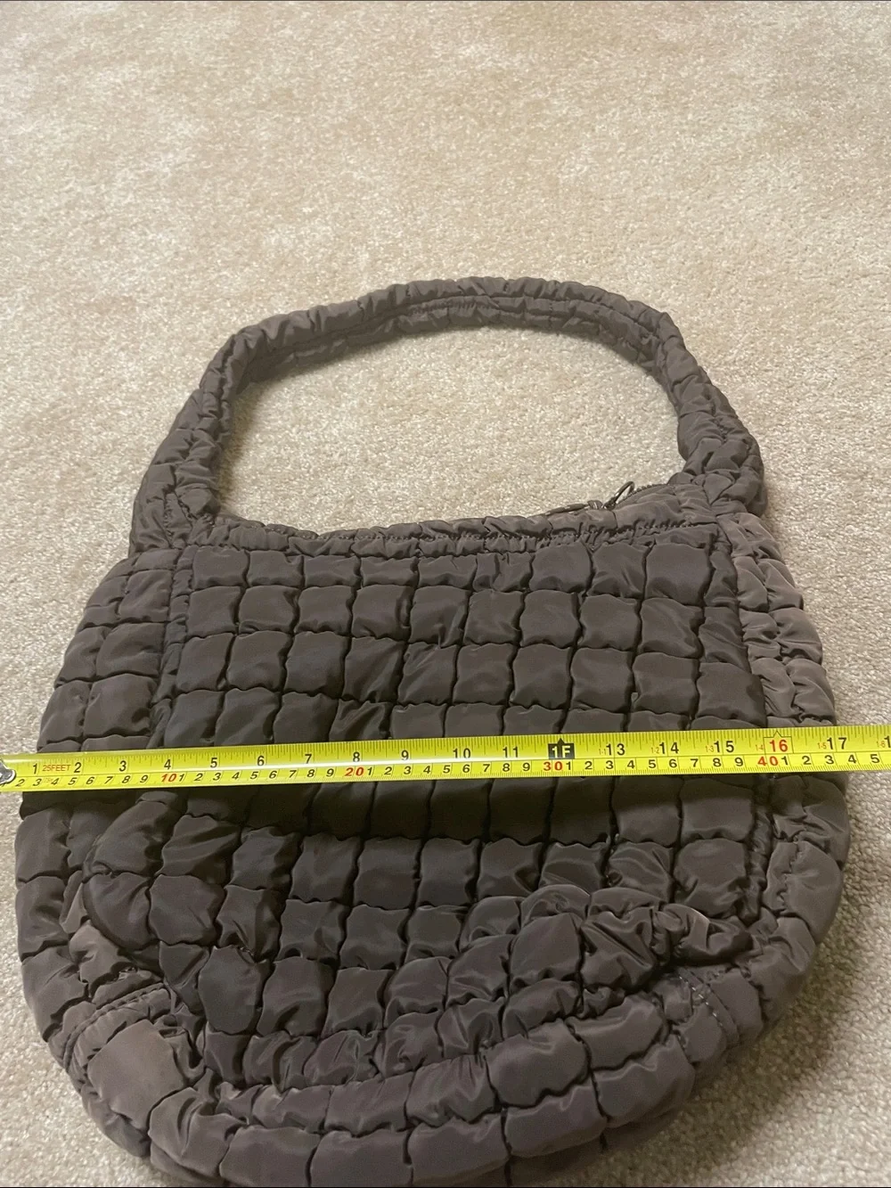 Urban Expressions Tamsin Quilted Puffer Hobo Bag